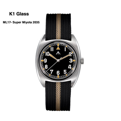 Militado Vintage 36mm Military Watch W10 Remake ML17