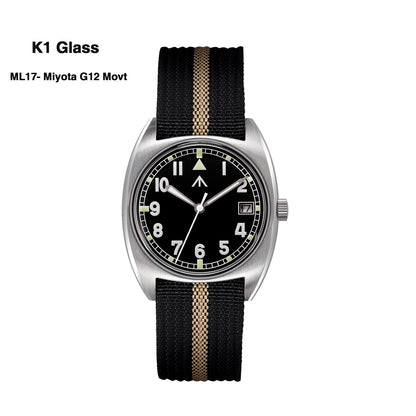 Militado Vintage 36mm Military Watch W10 Remake ML17