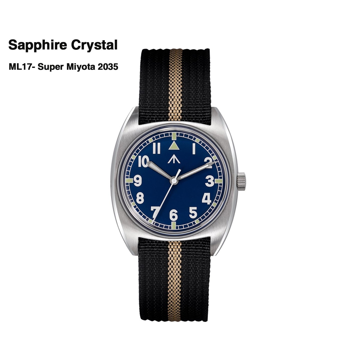 Militado Vintage 36mm Military Watch W10 Remake ML17