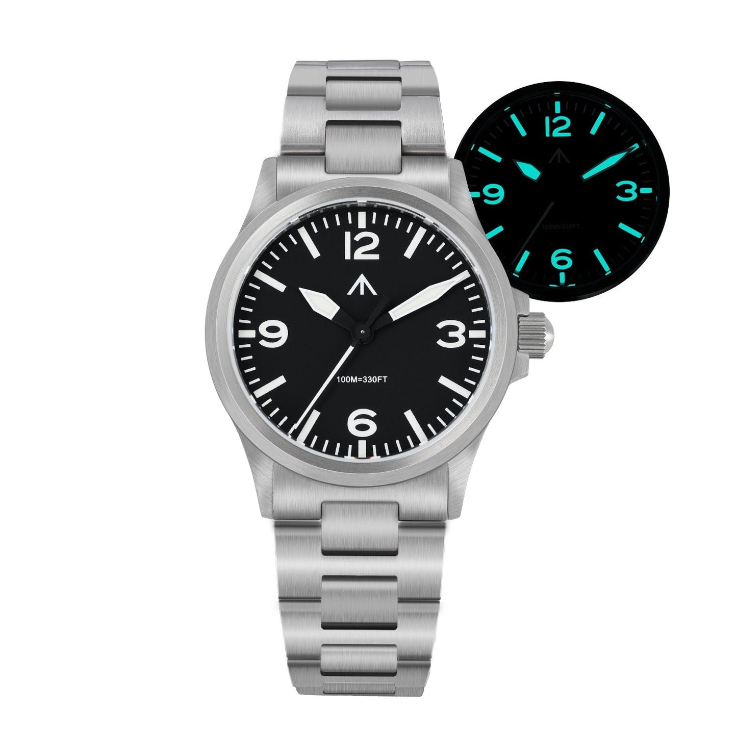 Militado 36mm Field Watch VH31 Sweeping Movt Men Watch ML18