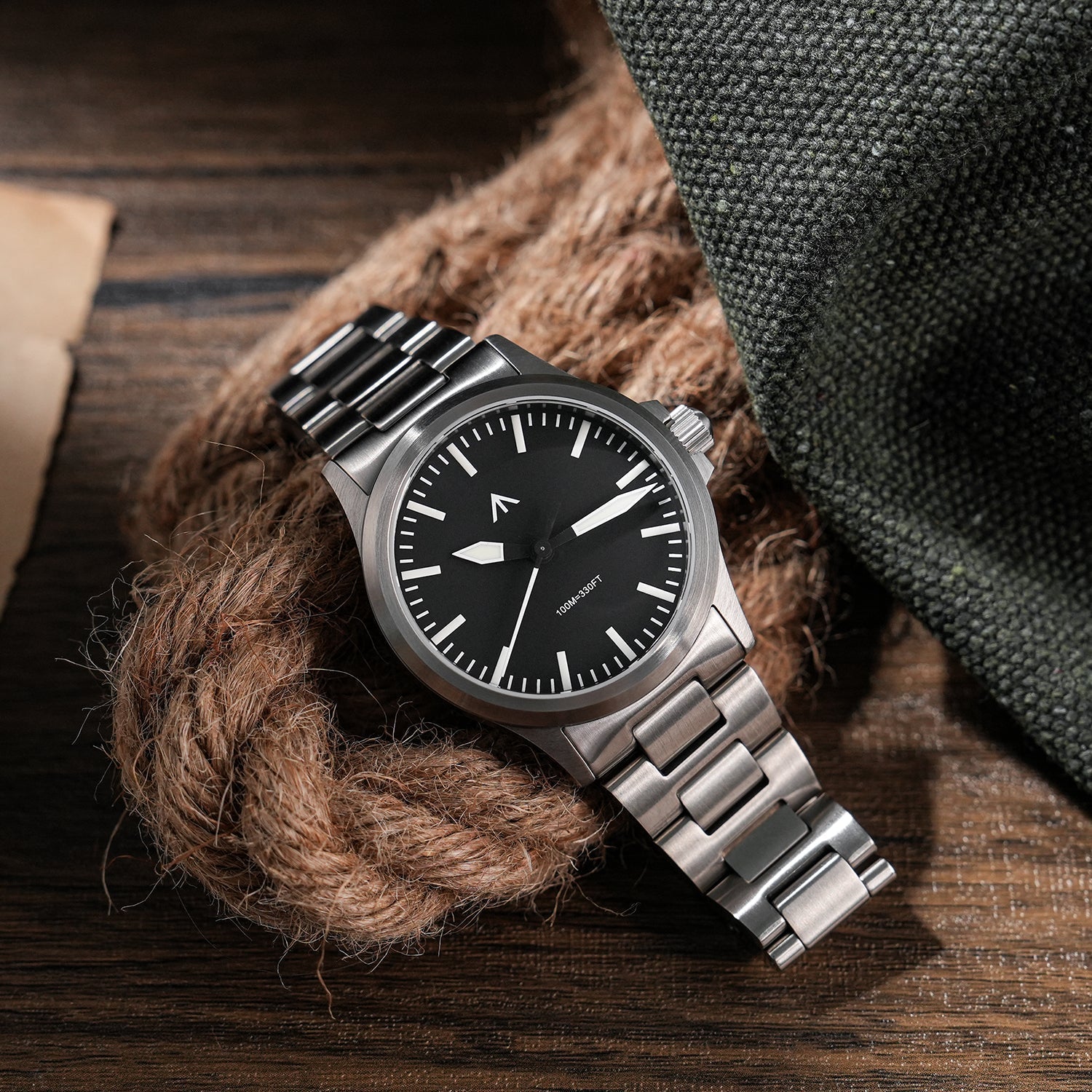 Militado 36mm Field Watch VH31 Sweeping Movt Men Watch ML18