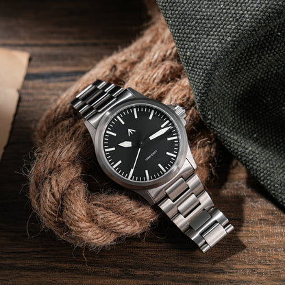 Militado 36mm Field Watch VH31 Sweeping Movt Men Watch ML18