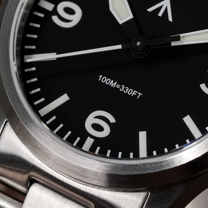 Militado 36mm Field Watch VH31 Sweeping Movt Men Watch ML18