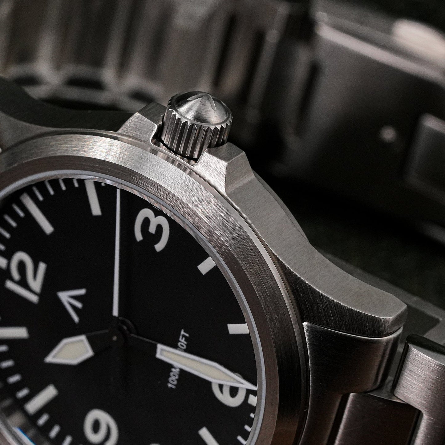 Militado 36mm Field Watch VH31 Sweeping Movt Men Watch ML18