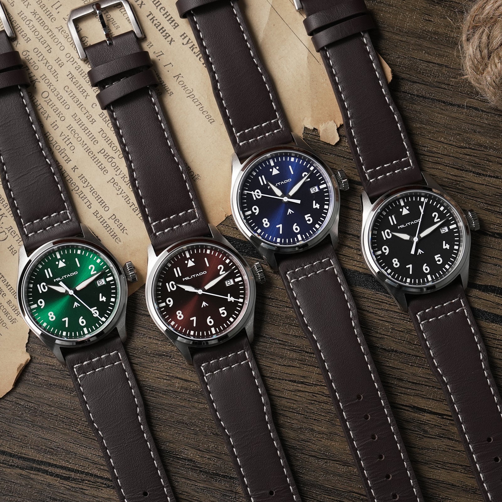 Militado 37mm Pilot Watch ML21 – Tactical Frog Watch Store