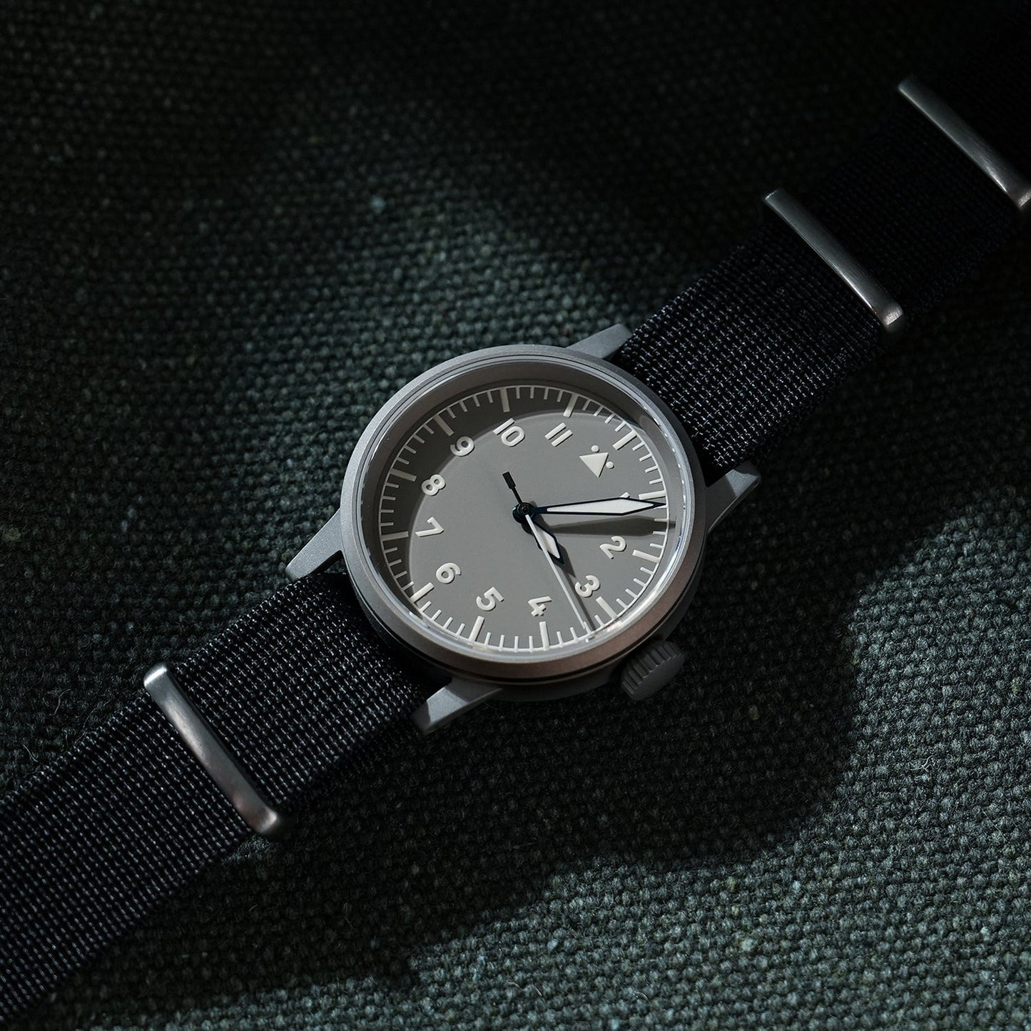 Militado 37mm Sapphire Crystal Retro Flieger Pilot Watch Ml10 V2