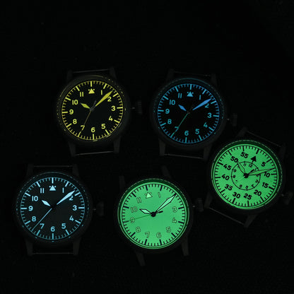 Militado 37mm Sapphire Crystal Retro Flieger Pilot Watch Ml10 V2