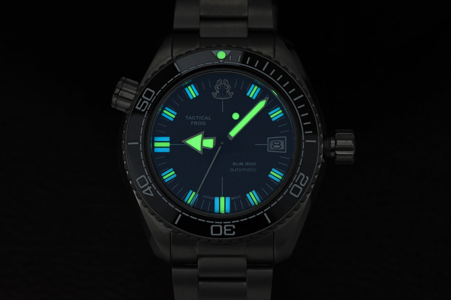 Tactical Frog Titanium SUB300 Vintage Diver Watch H36