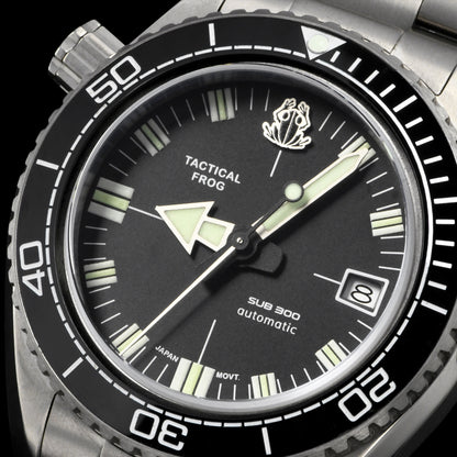 Tactical Frog Titanium SUB300 Vintage Diver Watch H36