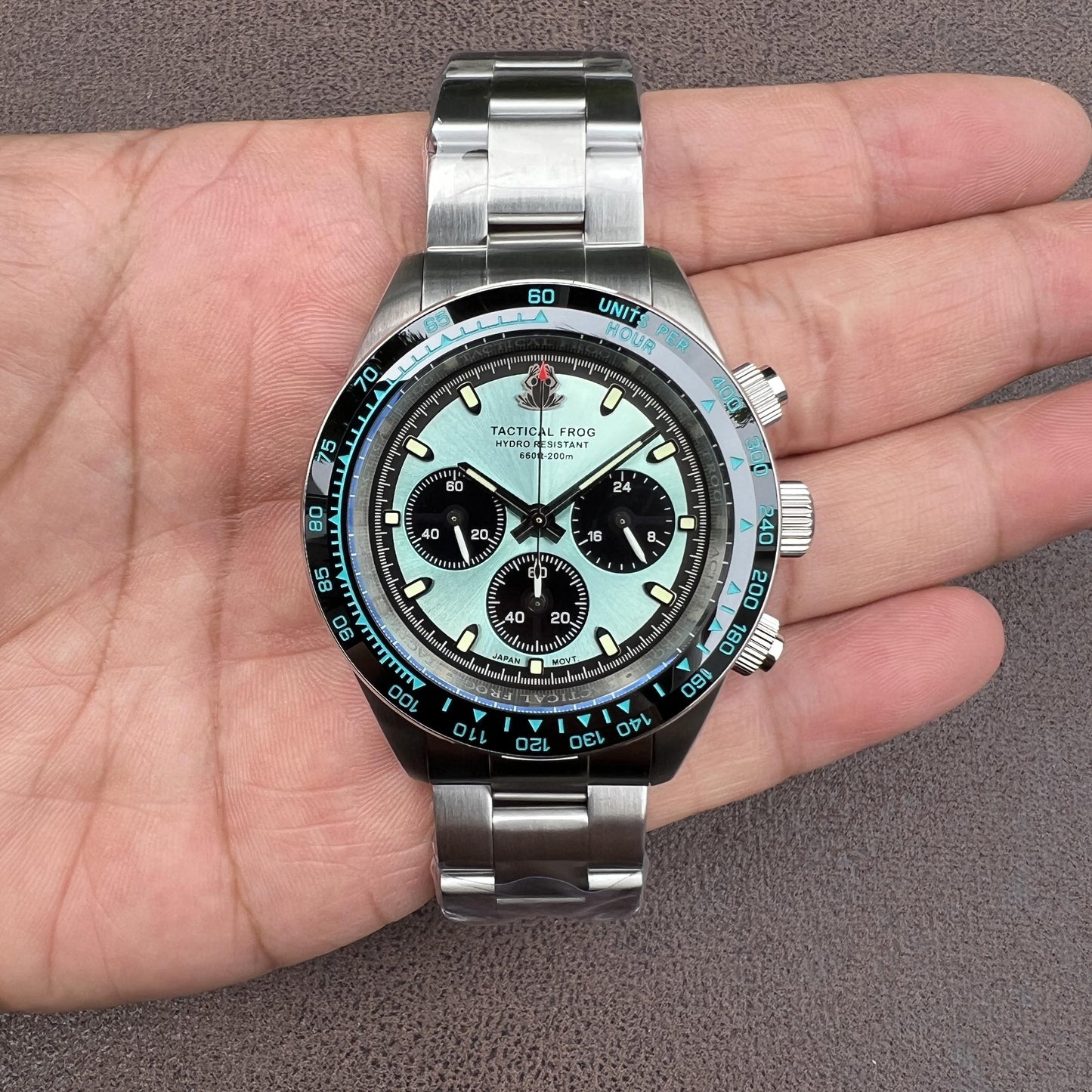 UK Warehouse ▪ Tactical Frog VS75 Solar Chronograph Watch V2 without Calendar