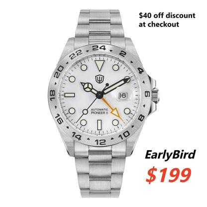 🔥EarlyBird🔥Watchdives WD1993 40mm 6460 GMT Watch