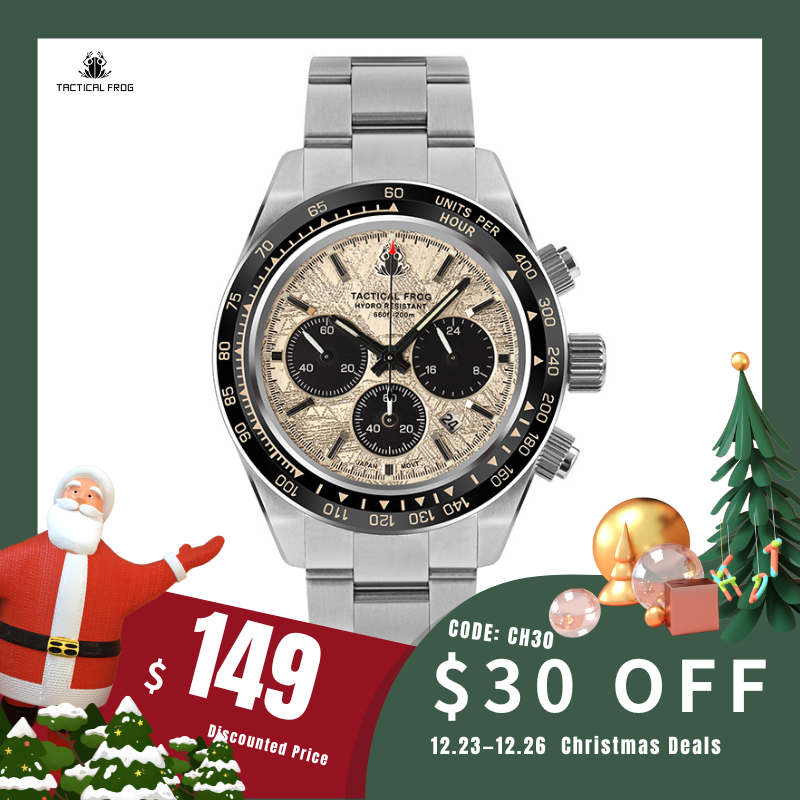 Tactical Frog VS75 Solar Chronograph Watch V1 with Calendar