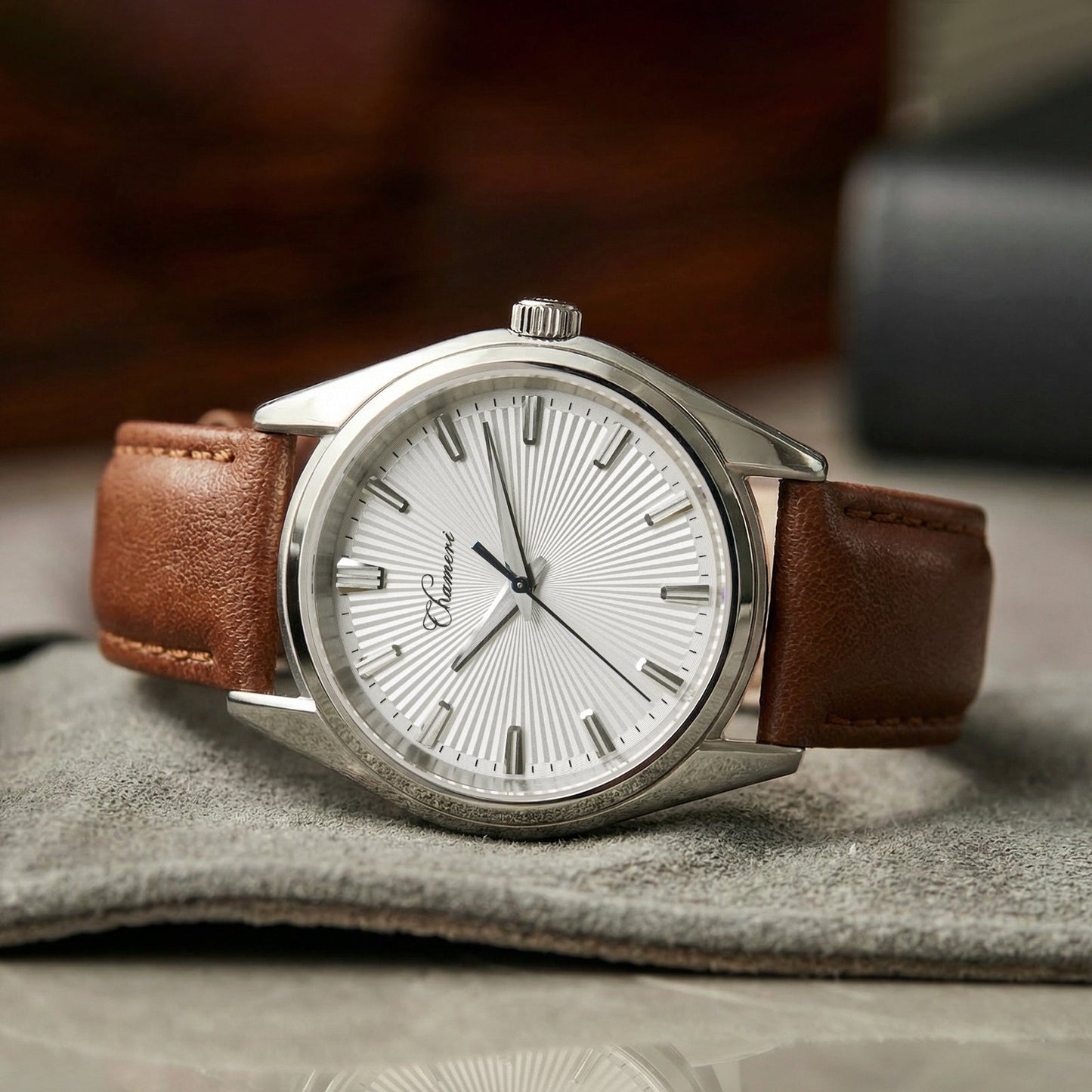 🔥SuperDeals🔥Chameri 40mm VH31 Quartz Sweep Second Watch GS05