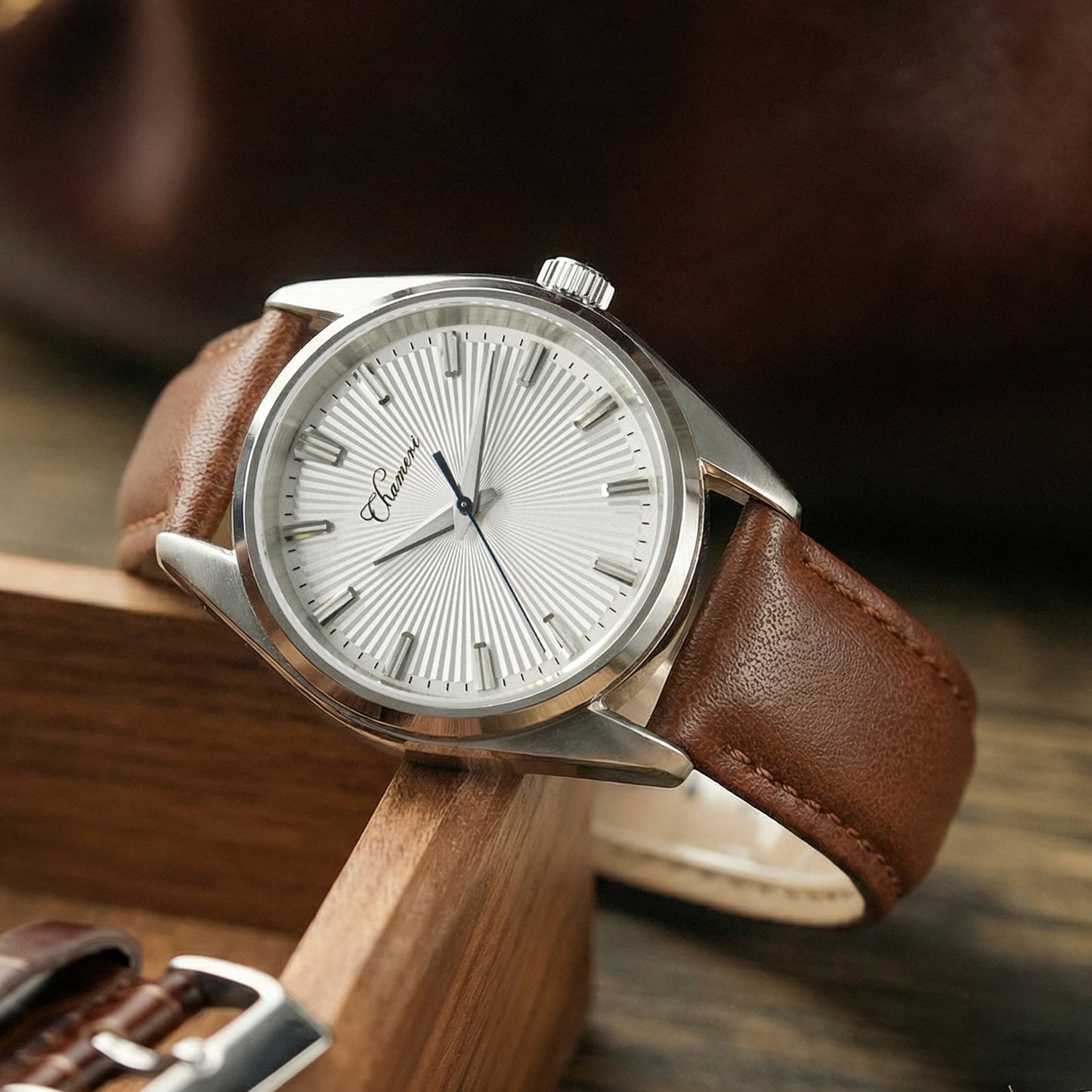 🔥SuperDeals🔥Chameri 40mm VH31 Quartz Sweep Second Watch GS05