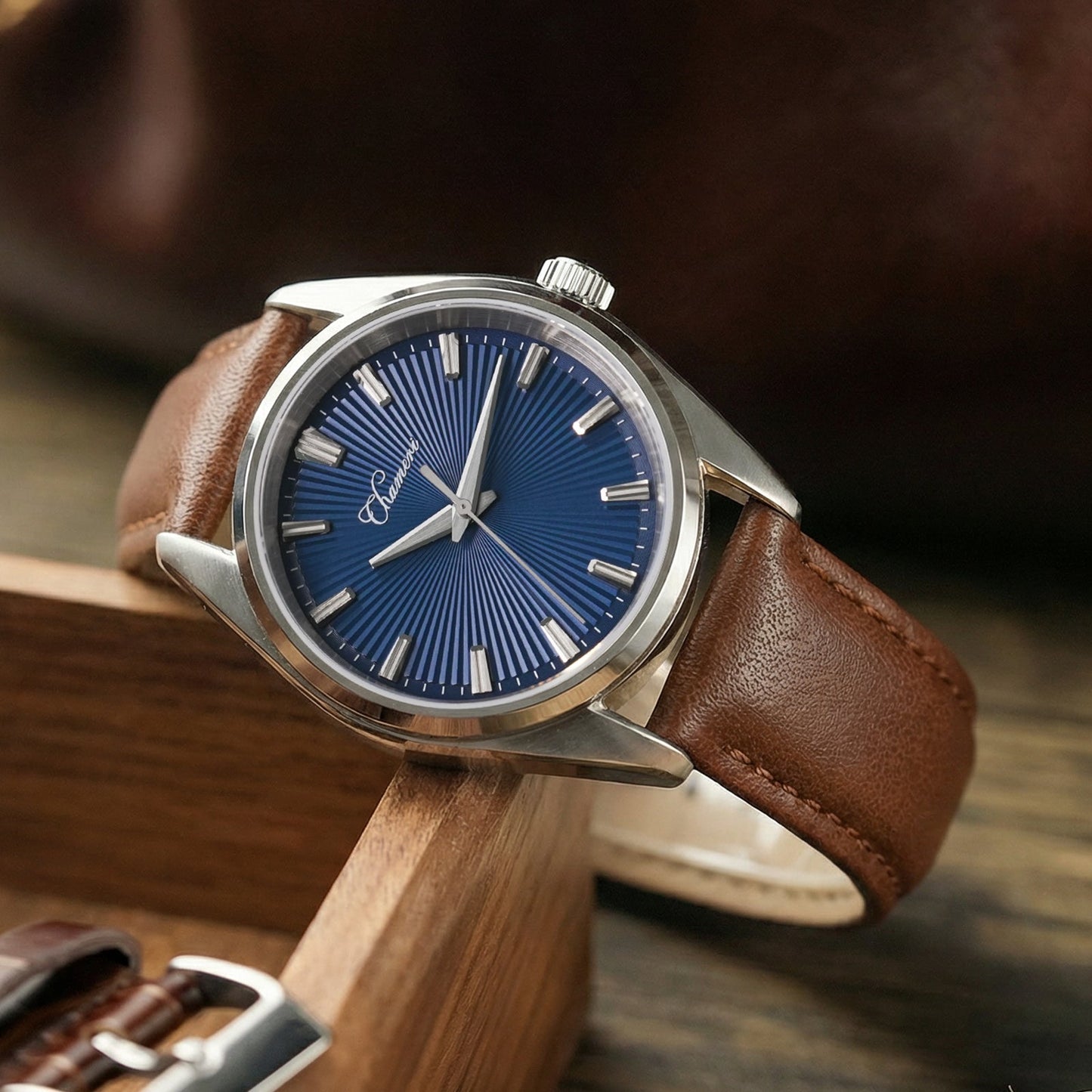 🔥SuperDeals🔥Chameri 40mm VH31 Quartz Sweep Second Watch GS05