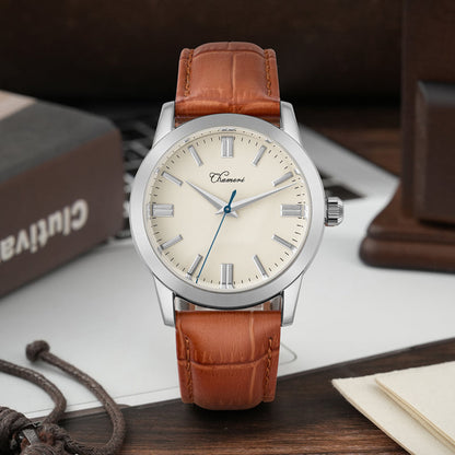 Chameri 37mm VH31 Sweep Second Quartz Watch GS03