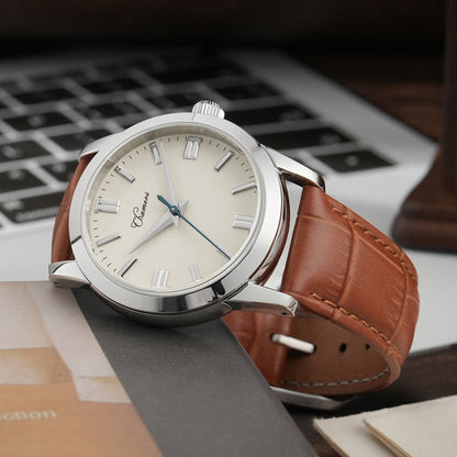 Chameri 37mm VH31 Sweep Second Quartz Watch GS03