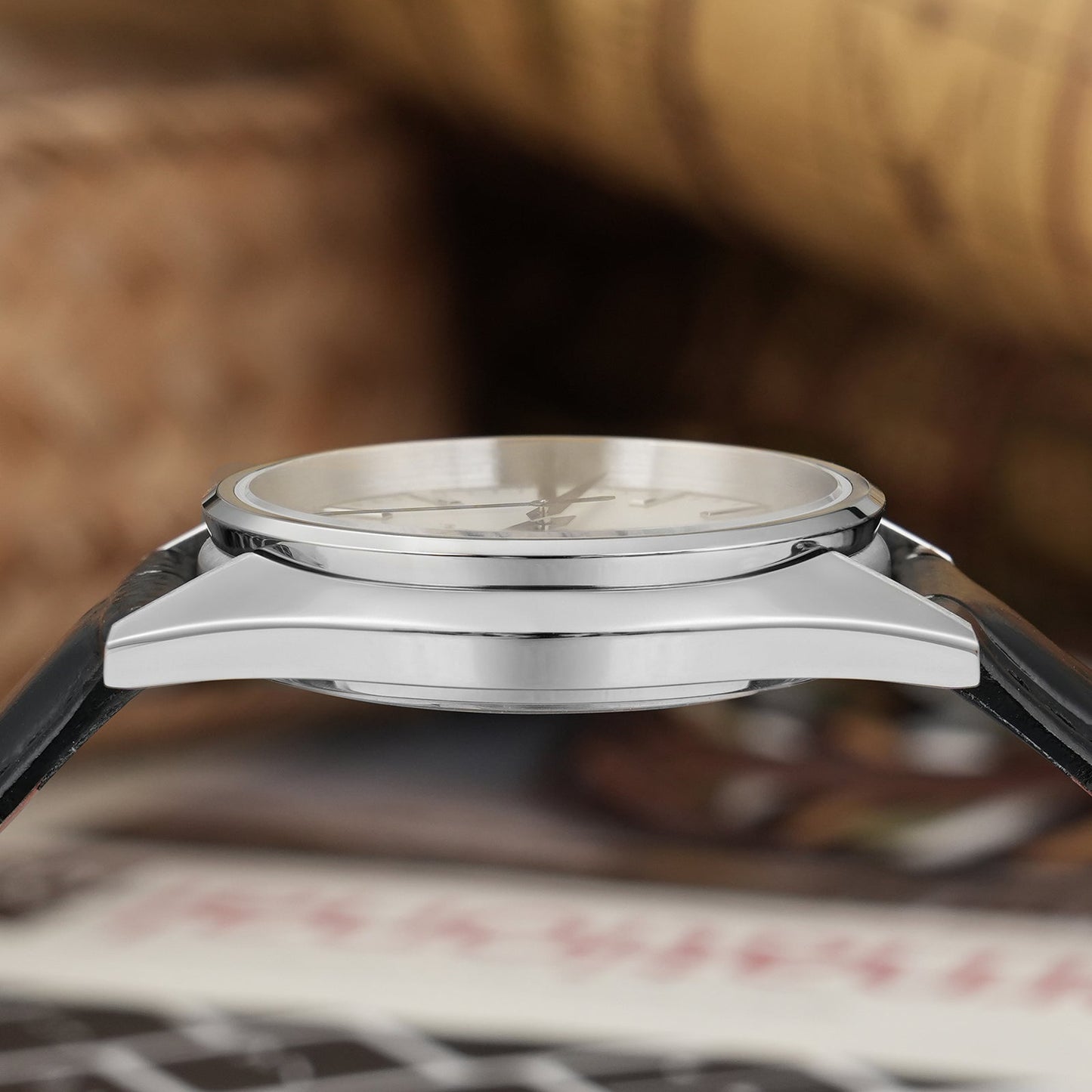 Chameri 37mm VH31 Sweep Second Quartz Watch GS04