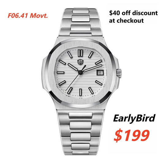 Watchdives WD0013B ETA HAQ F06.41 Men Watch