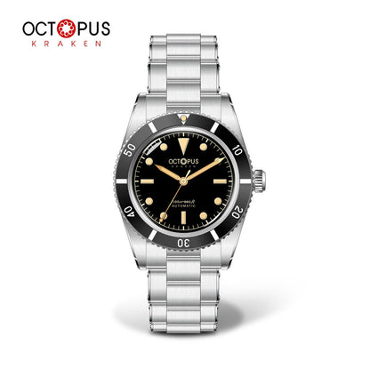 Octopus Kraken OCT-0029 37mm skin diver watch with black dial