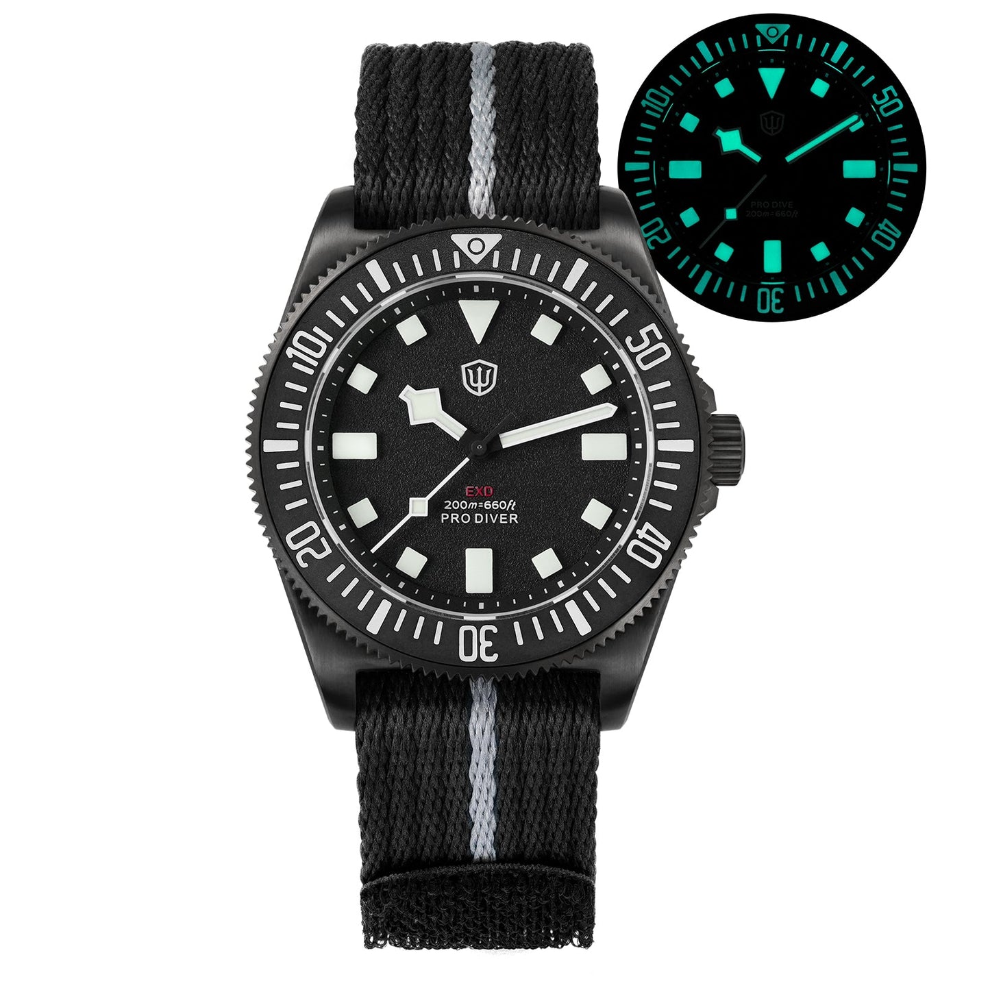 Watchdives 40mm EXD Titanium Diver Watch