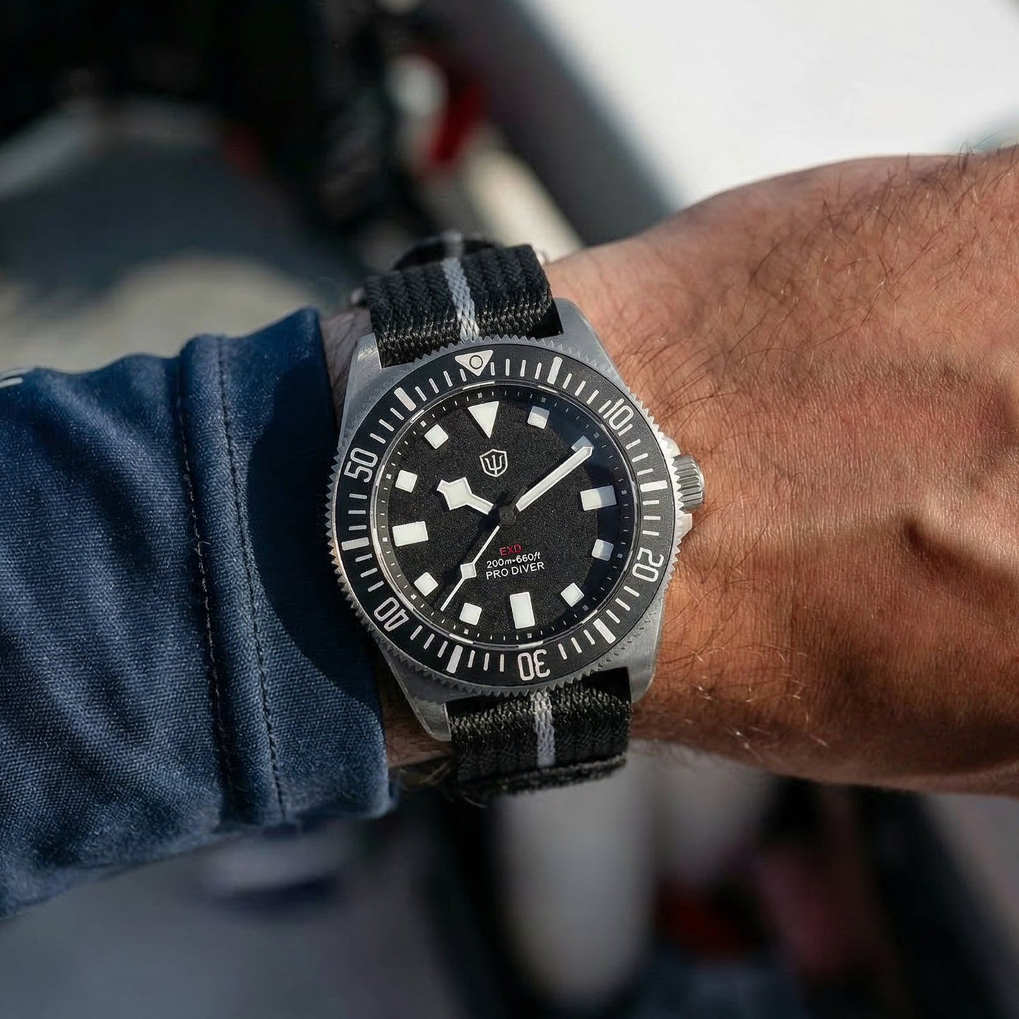 Watchdives 40mm EXD Titanium Diver Watch