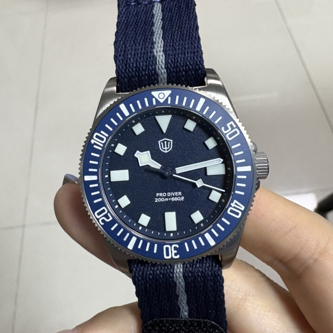 Watchdives 38mm EXD Titanium Diver Watch