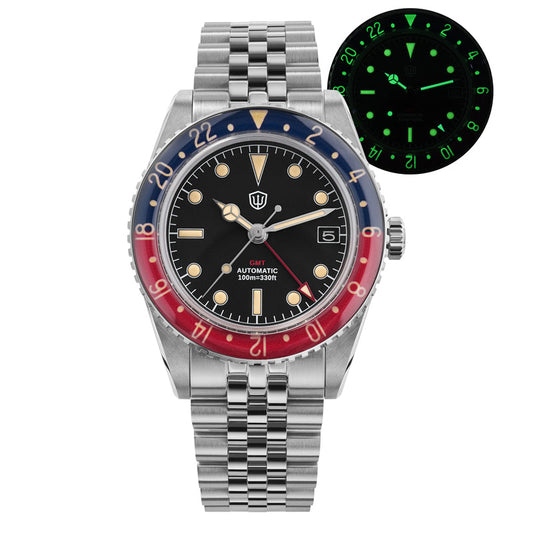 🔥WeeklyDeals🔥Watchdives WD6542 38mm GMT Men Watch