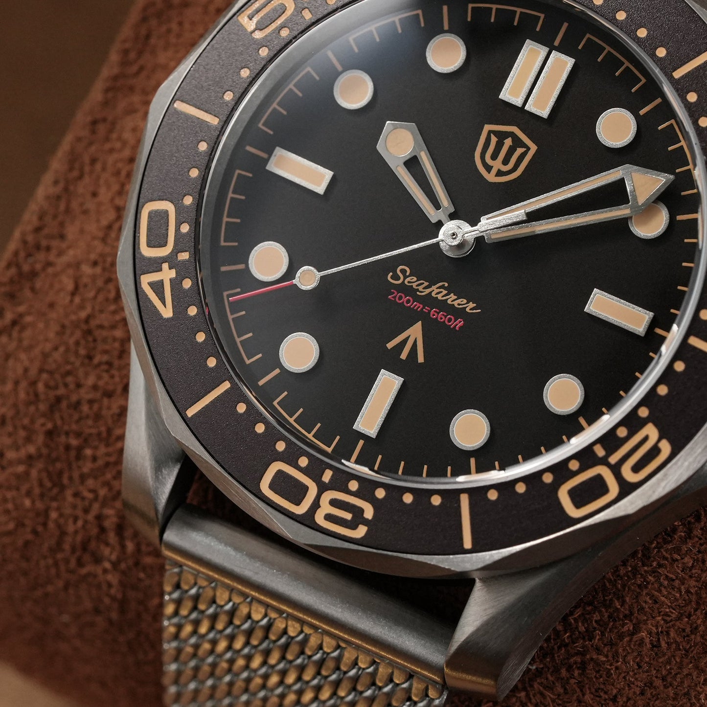 🔥EarlyBird🔥Seafarer WD007Q VH31 Titanium NTTD Dive Watch