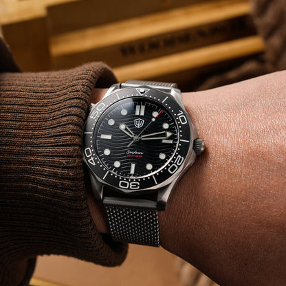 🔥EarlyBird🔥Seafarer WD007Q VH31 Titanium NTTD Dive Watch