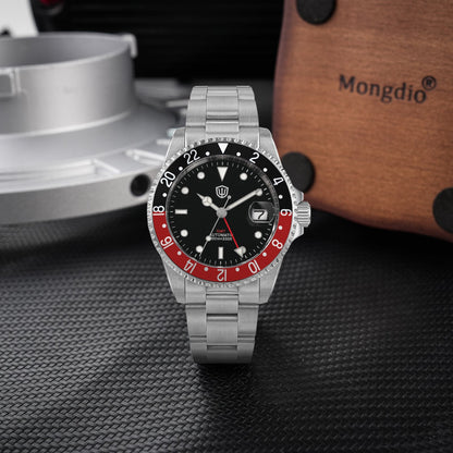 Watchdives WD0014 Aluminum Bezel Vintage NH34 GMT Watch