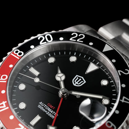 Watchdives WD0014 Aluminum Bezel Vintage NH34 GMT Watch