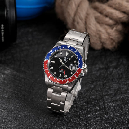 Watchdives WD0014 Aluminum Bezel Vintage NH34 GMT Watch