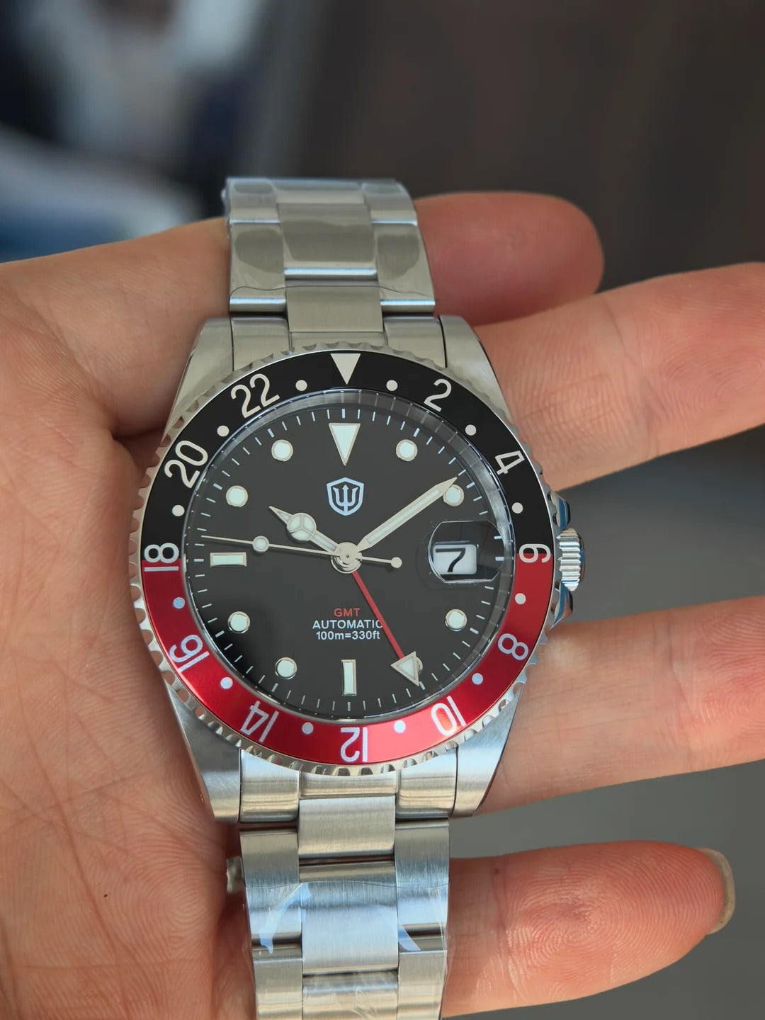 Watchdives WD0014 Aluminum Bezel Vintage NH34 GMT Watch