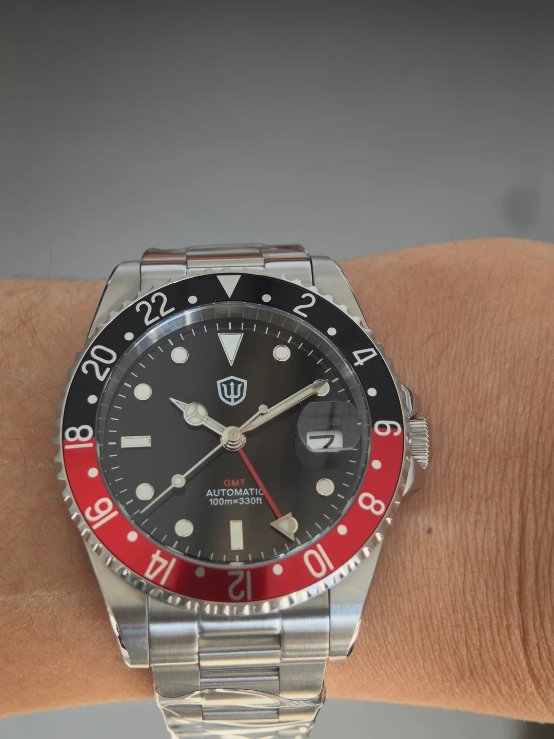Watchdives WD0014 Aluminum Bezel Vintage NH34 GMT Watch
