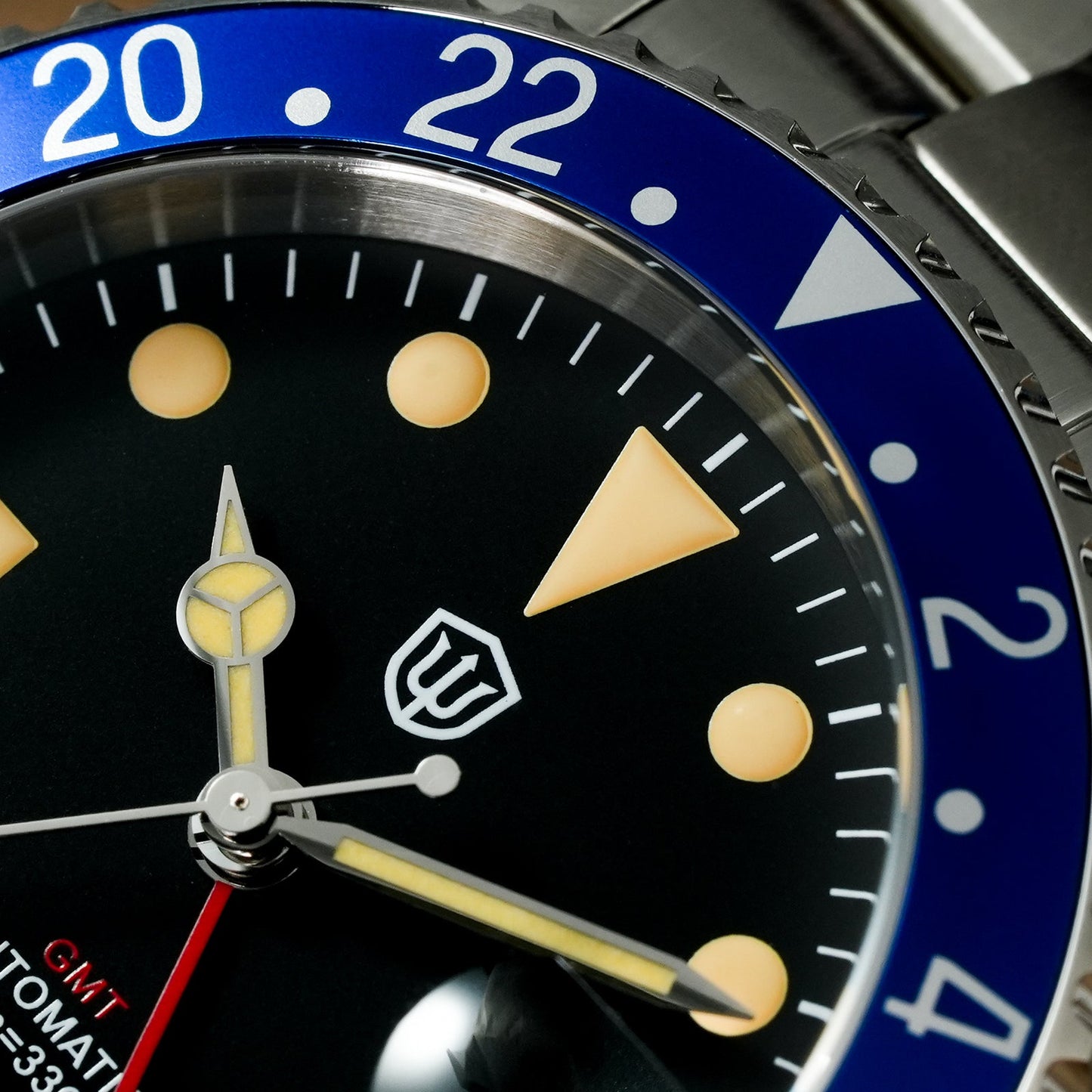 Watchdives WD0014 Aluminum Bezel Vintage NH34 GMT Watch