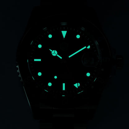 Watchdives WD0014 Aluminum Bezel Vintage NH34 GMT Watch