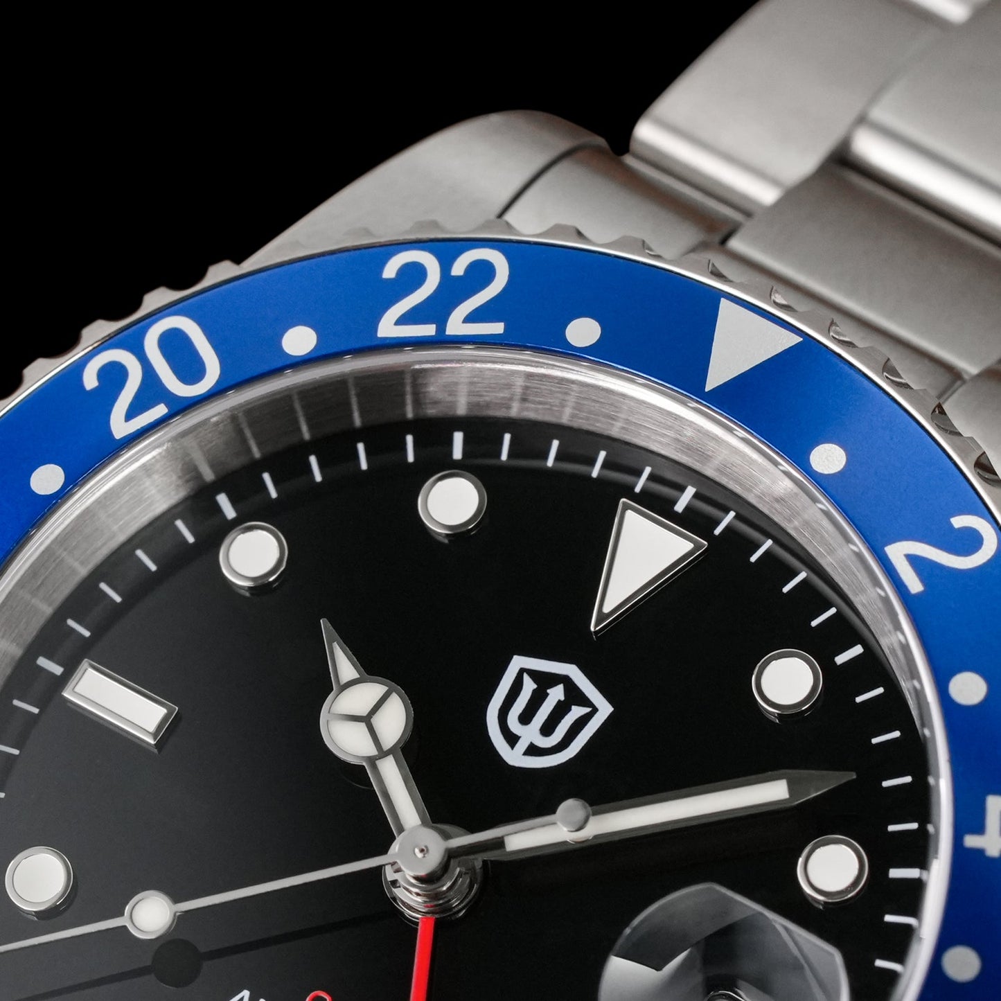 Watchdives WD0014 Aluminum Bezel Vintage NH34 GMT Watch