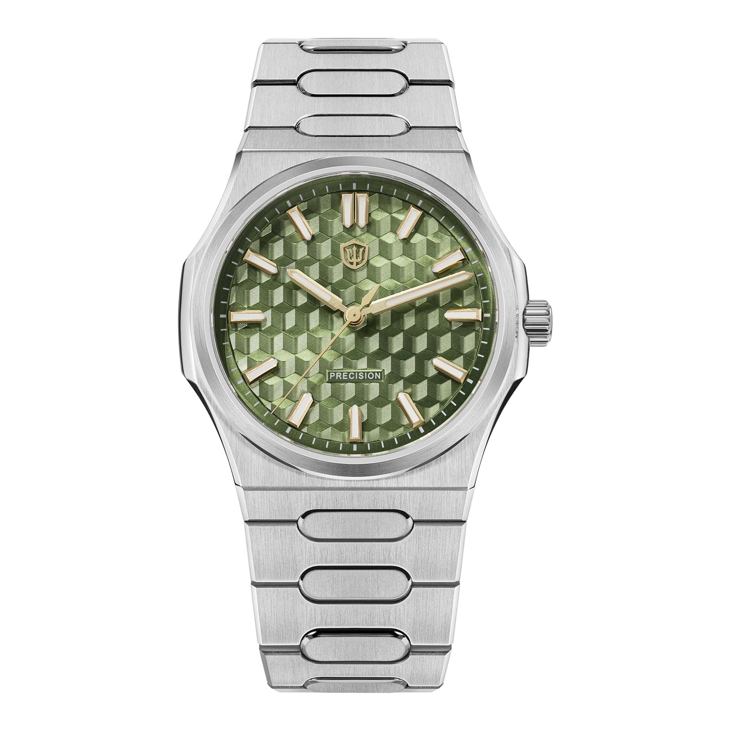 Watchdives Premier WD0016B Square-Block Faceted Dial Original Design