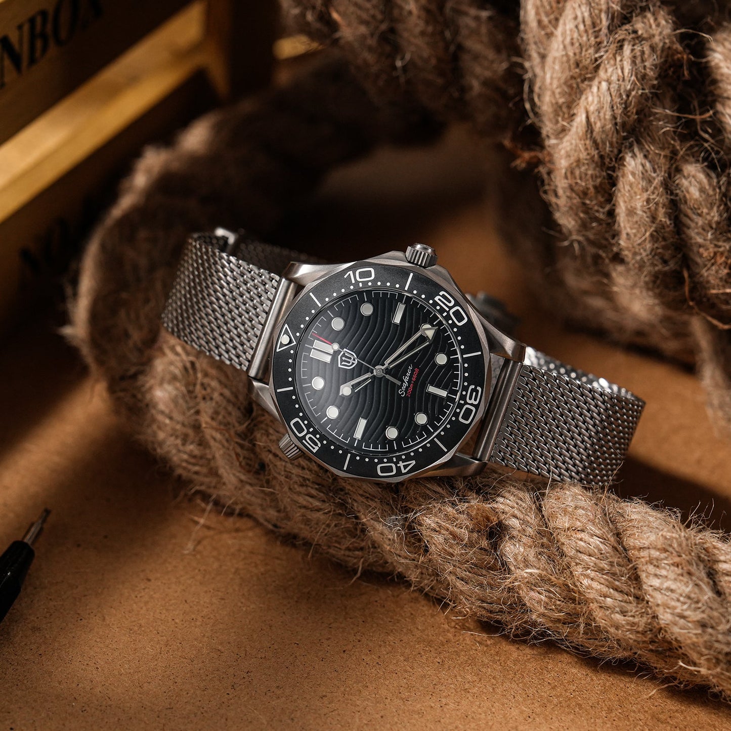 🔥EarlyBird🔥Seafarer WD007Q VH31 Titanium NTTD Dive Watch