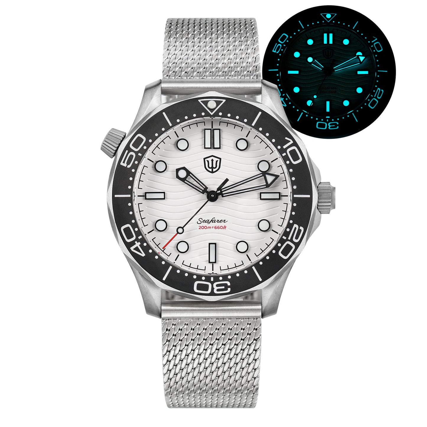 🔥EarlyBird🔥Seafarer WD007Q VH31 Titanium NTTD Dive Watch