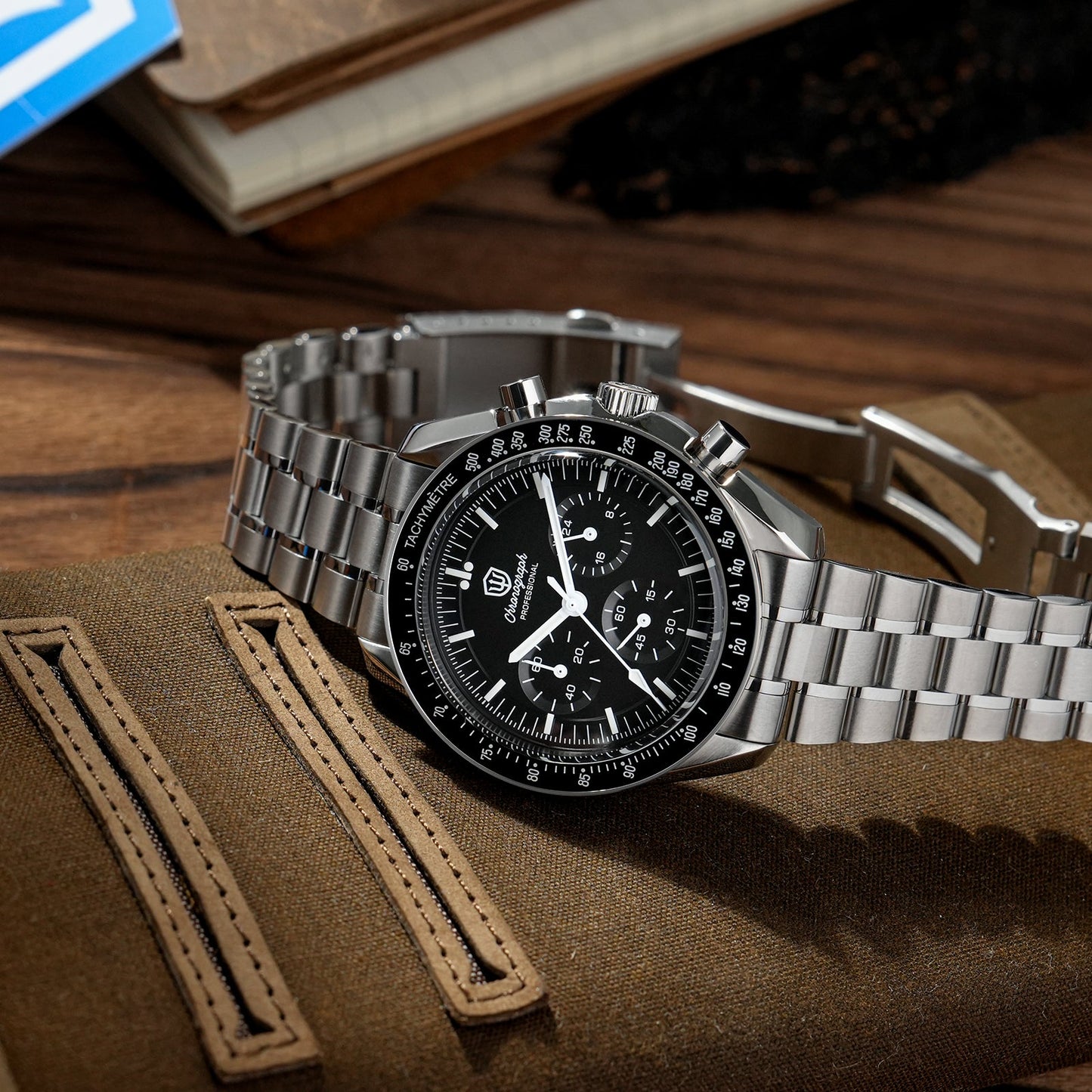 Watchdives 40mm WD1860 VK63 Chronograph Watch