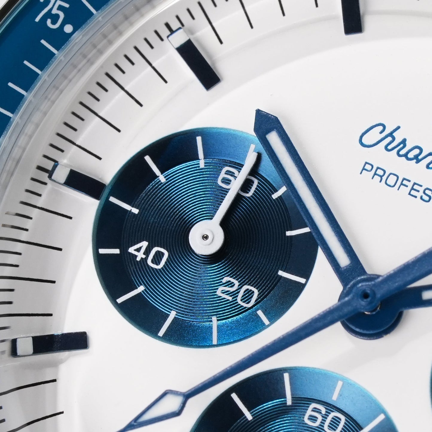 Watchdives 39mm VK63 Chronograph Watch WD1863 - Panda Collection