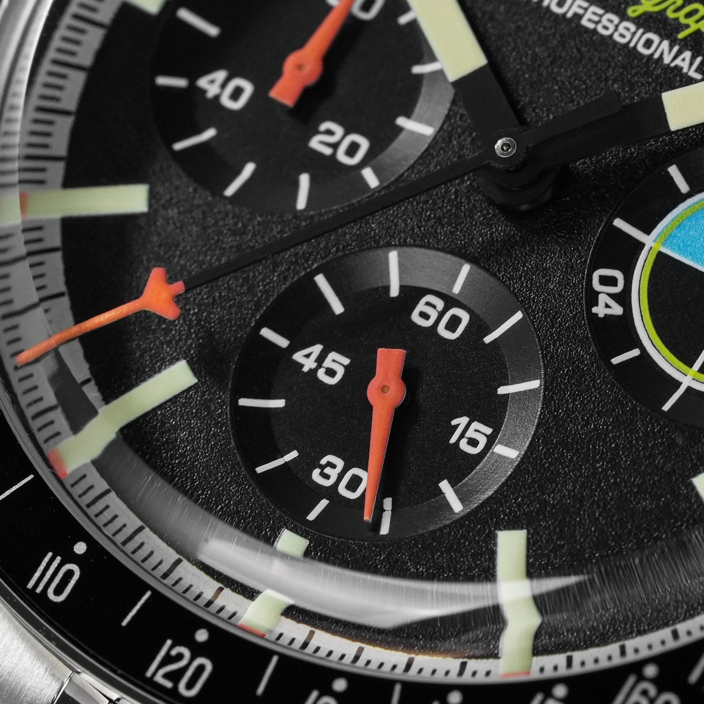 Watchdives 39mm VK63 Chronograph Watch WD1863 - Panda Collection