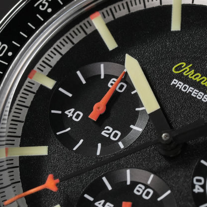 Watchdives 39mm VK63 Chronograph Watch WD1863 - Panda Collection