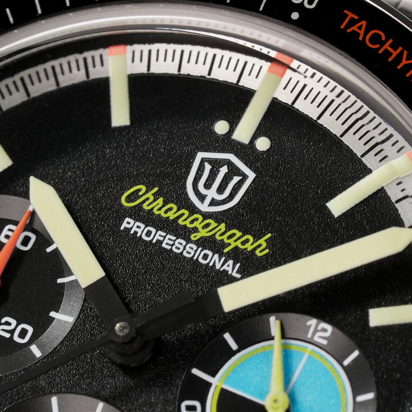 Watchdives 39mm VK63 Chronograph Watch WD1863 - Panda Collection