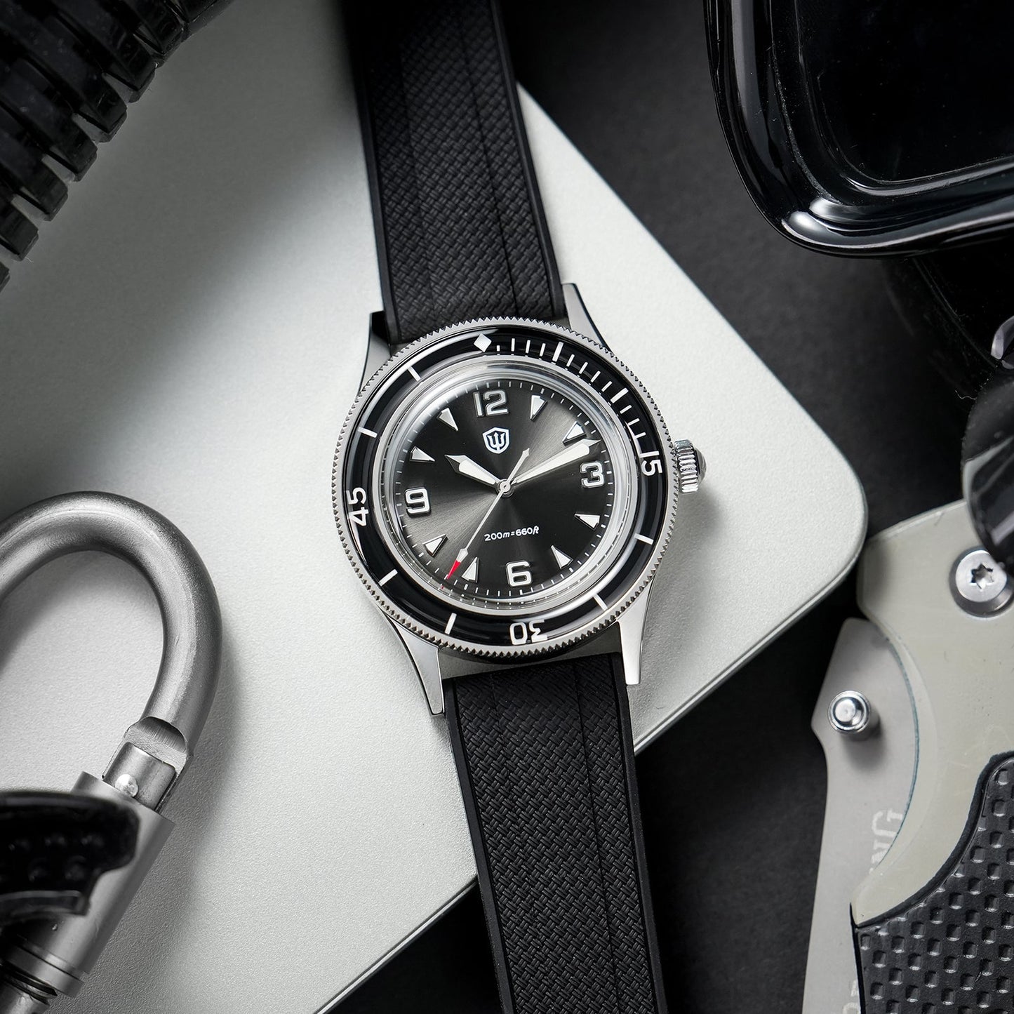 Watchdives WD50Q 50-Fathoms VH31 Dive Watch