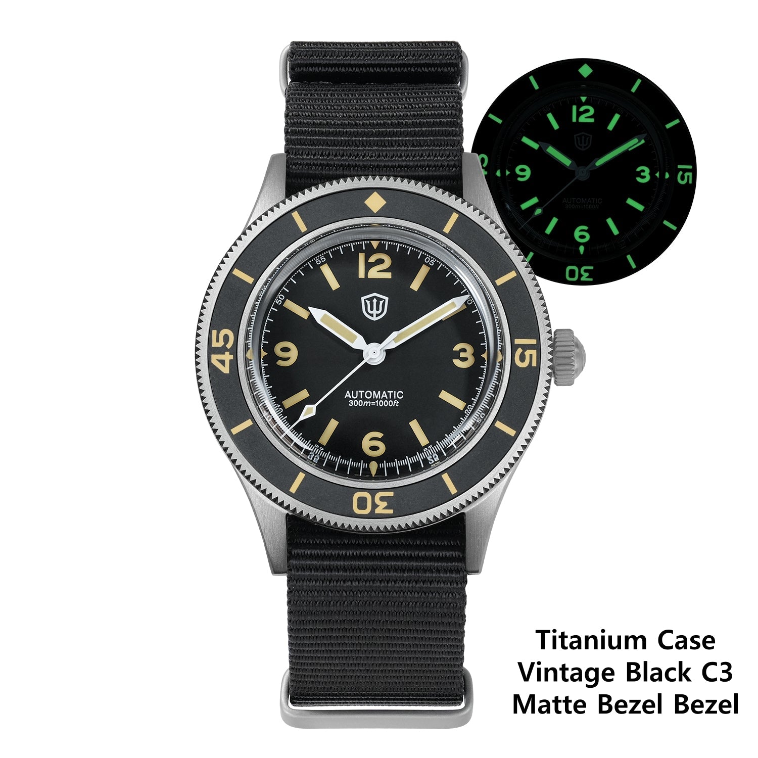 Watchdives WD50Ti Titanium 50-Fathoms NH35 Dive Watch