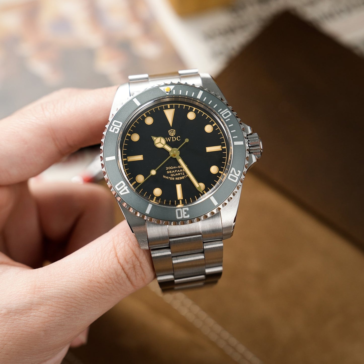 Watchdives Seafarar WD5513Q 40mm VH31 Sub Diver Watch