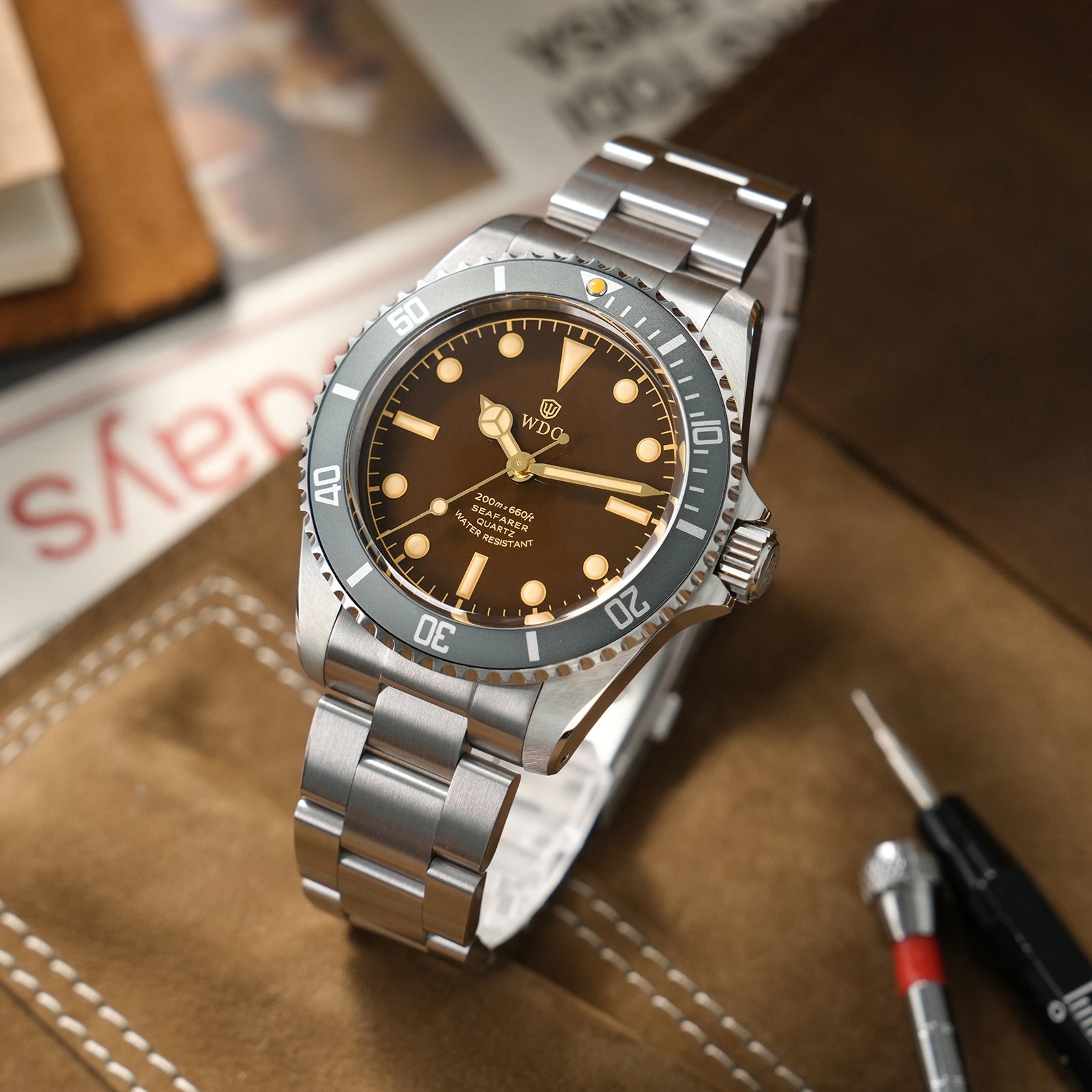 Watchdives Seafarar WD5513Q 40mm VH31 Sub Diver Watch
